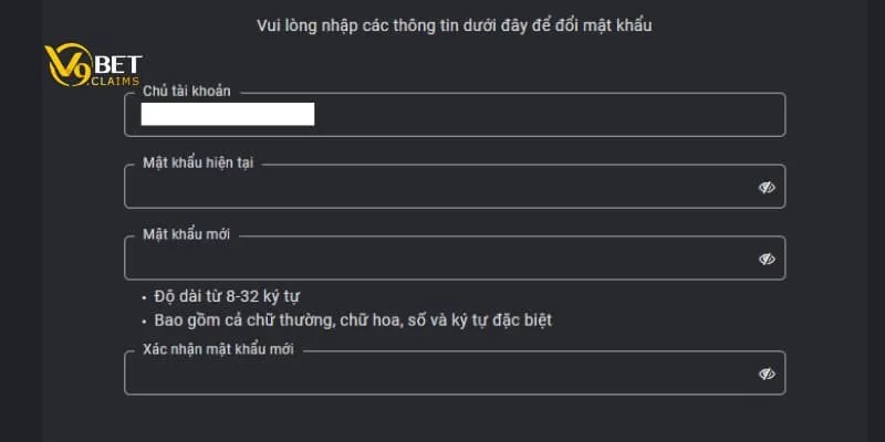 Đổi mật khẩu V9BET - Đảm bảo an toàn, bảo mật cho tài khoản 2 Các trường hợp cần xem xét việc thay đổi mật khẩu V9BET