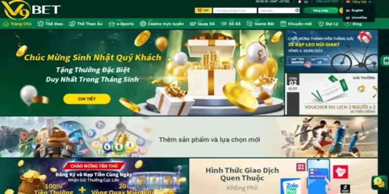 V9Bet – Nhà Cái Uy Tín, Cá Cược Đỉnh Cao, Khuyến Mãi Hấp Dẫn! 37 Chương trình khuyến mãi cực khủng cho người chơi V9BET